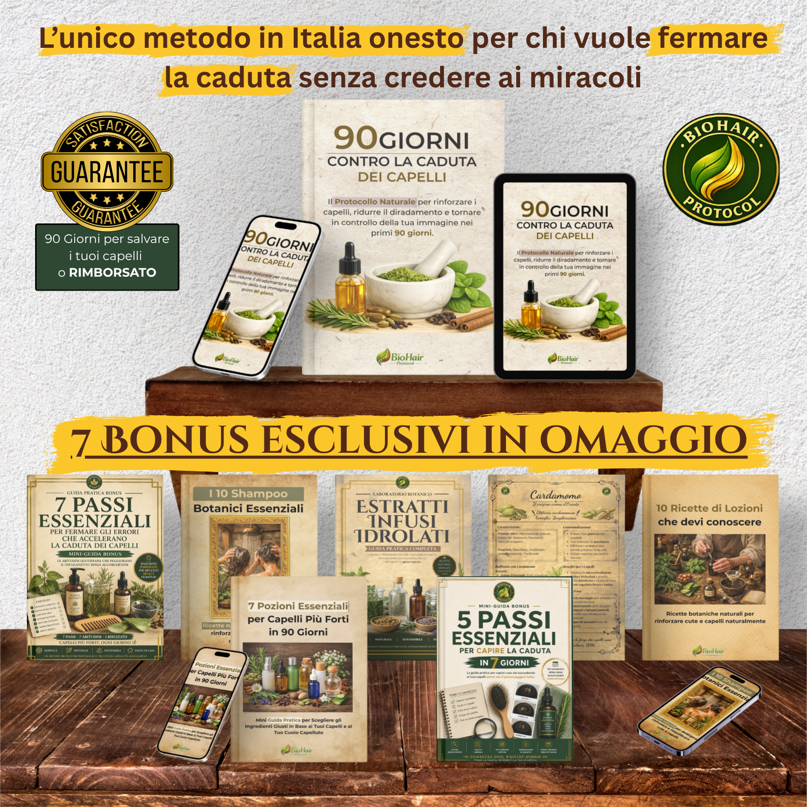 90 Giorni per Fermare la Caduta dei Capelli